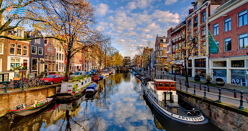 Du thuyền kênh đào Amsterdam